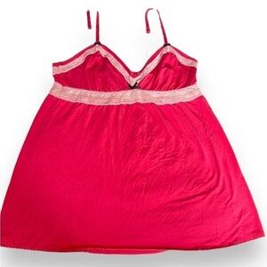 Victoria’s Secret hot pink sleep top super soft tank with lace M